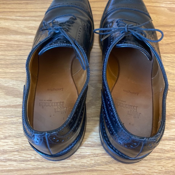 Allen Edmonds Lexington Brogue Cap Toe Oxford Black Men’s Size US 10 A EUC - Picture 5 of 11